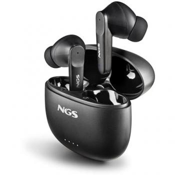Auriculares Inalámbricos NGS Artica Hush - ANC, ENC, 16H de Autonomía, Micrófono, Control Táctil, Bluetooth 5.3, Base de Carga USB-C, Diseño Er