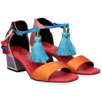 Sandalia Tacon Exe Luisa-210 Pink Orange 39 Multicolor