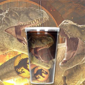 Vaso Lenticular 3D Dominion Jurassic Park 50ml con Diseño de Dinosaurios