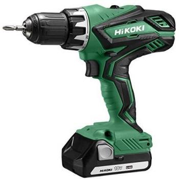 HIKOKI DS18DJLWKZ Taladro atornillador inalámbrico, Gris y verde