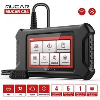 mucar CS4 obd2 diagnostico Coche ABS SRS Transmisión del Motor 4 Sistema Diagnosis Coche multimarca español Maquina para detectar Fallos Coche con 5 Servicio de Mantenimiento Aceite/EPB/SAS/TPMS