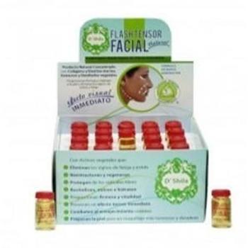 D'Shila Flash Tensor Facial 12 ml - Tratamiento de Aperto Facial, efecto tensor inmediato, formulación ligera, ideal para todo tipo de piel, contiene ingredientes hidratantes y reafirmantes