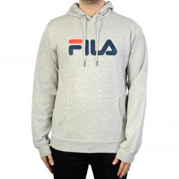 Fila Barumini Light Gray Melange Kangaroo Hoodie for Men, Size S