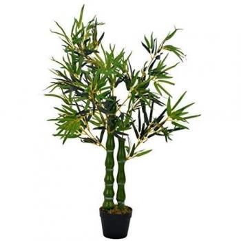 SengentoStyle Kunstplant met pot bamboe 110 cm groen