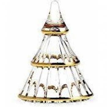 Rosendahl Fairytales Christmas Tree Clear with Gold Small - Árbol de Navidad de cristal