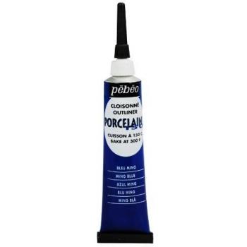 Tubos de cerne relief - Pintura para porcelana - Pebeo - Porcelana 150 - Azul Ming