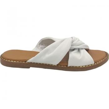 Sandalias de Mujer Epoche XI Sandalia Plana Cruzada 704 Blanco