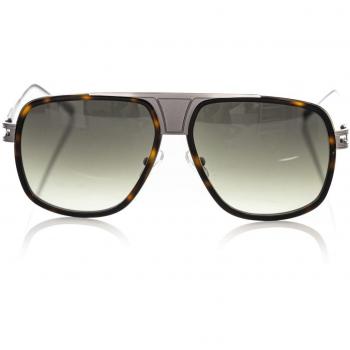 Frankie Morello Brown Metallic Fibre Sunglasses