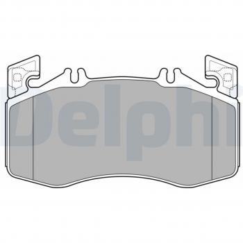 Juego de pastillas de freno DELPHI LP3654 para freno de disco, preparado para indicador de desgaste, incluye chapa antichirridos, sin accesorios, compatible con MERCEDES BENZ: Clase A, CLA Coupé,