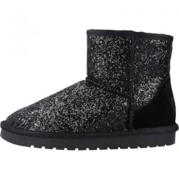 Botines Gioseppo Tipo Australianos Negros con Glitter para Niña y Niño - Botas de Mujer y Niña GIOSEPPO TRANOY NEGRO