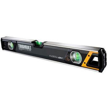TOUGHBUILT - Nivelador Magnético Tubular Burbuja Iluminada 60 cm