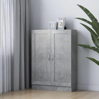Armario de libros contrachapada gris hormigón 82,5x30,5x115 cm madera multicapa