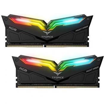 Team Group TForce Nighthawk Black RGB 16GB 2X8GB 3000MHz PC424000 CL16 Memoria DDR4