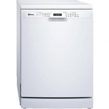 Lavavajillas de libre instalación Balay 3VS5031BP, 60 cm, capacidad para 13 cubiertos, color blanco, función de media carga, eficiencia energética clase D