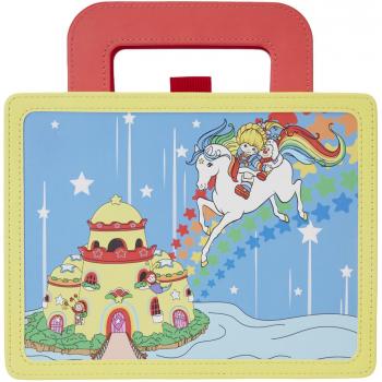 Loungefly Rainbow Brite Rainbow Journey Lunchbox Journal - Cuaderno clásico con diseño de Rainbow Brite, tapa dura, tamaño compacto, páginas en blanco para escritura y dibujo, incluye ilustraciones coloridas del personaje