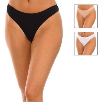 Pack 3 Tangas de Microfibra Bamboo Mujer Multicolor