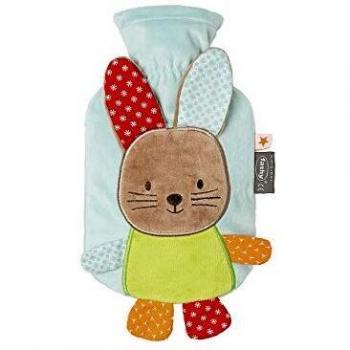 Fashy Little Stars - Botella de agua caliente (0,8 L), diseño de conejo de peluche