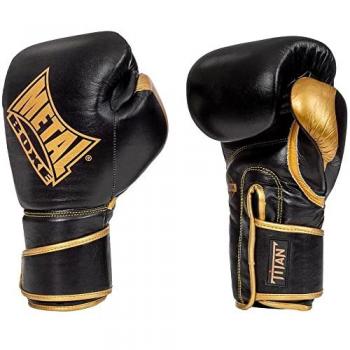 Metal Boxe Mbgan400 8 oz Synthetic Leather Boxing Gloves Black
