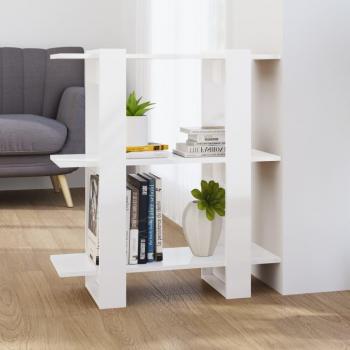 Librería/Partición Pulido Blanco 80x30x87 cm