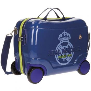 Real Madrid Classic Equipaje Infantil, 41 cm, 25 Litros, Azul