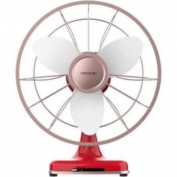 Ventilador de Sobremesa Cecotec EnergySilence 1090 Retrodesk Design 40W Rojo