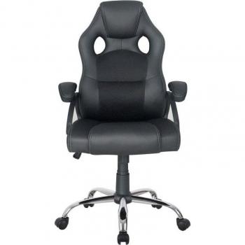 Equip 651016 Silla de Oficina Ergonómica, Asiento Acolchado, Respaldo Acolchado, Cuero PU de Alta Calidad, Reposabrazos Acolchados, Ajuste de