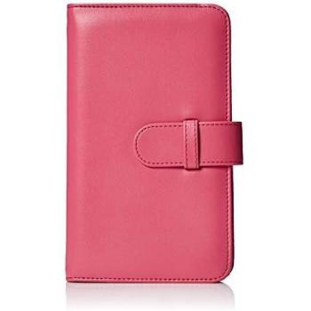 Amazon Basics - Álbum tipo billetera para 108 fotos Instax Mini, color rosa flamenco