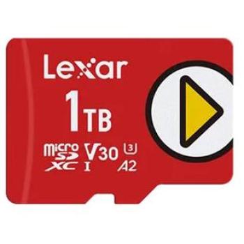 Tarjeta de Memoria MicroSDXC Lexar Play 1TB UHS-I V30 A2 Roja