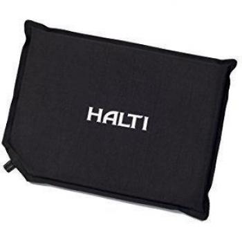 Halti Istuin - Taburete para acampada, color negro