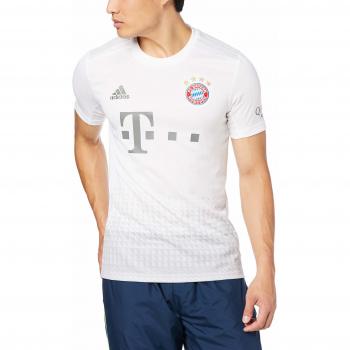 Camiseta de Fútbol Adidas Bayern Múnich para Hombre, Manga Corta, Temporada 2019-20, Color Blanco, Talla XL