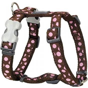 Arnés de Lunares Rosa para Perro - Red Dingo Style Sports