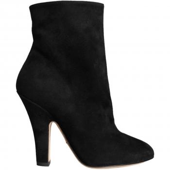 Dolce & Gabbana Black Suede Leather Mid Calf Boots, EU36/US5.5, UK3, US6