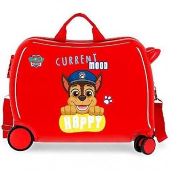Paw Patrol La Patrulla Canina Playful Maleta Infantil Rojo 50x39x20 cms Rígida ABS Cierre combinación 38L 2,1kgs 4 Ruedas Equipaje de Mano