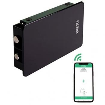 Cerradura Electrónica Invisible Kamo con Control por Smartphone, Antirrobo y Anti Okupas - Negro