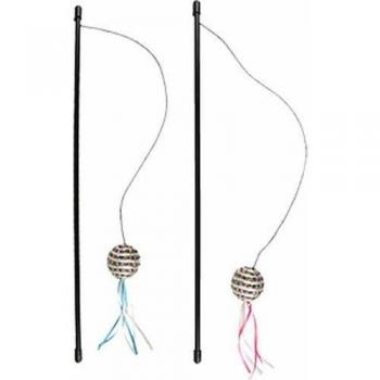 Caña para Gatos Flamingo con Pelota Interactiva