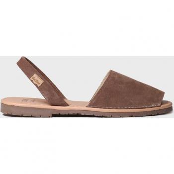 Sandalias de hombre de serraje y suela de goma