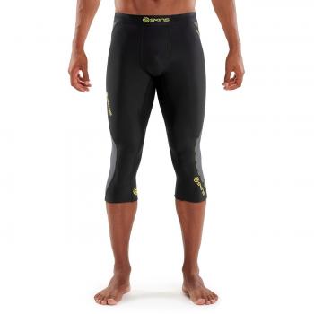 3/4 para hombre skins Thermal mallas DNAmic, Black/Pewter, S, DT00010200002