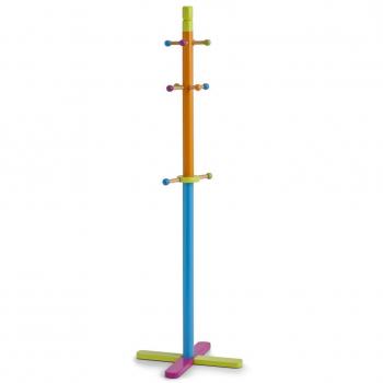 Zeller 13462 Perchero para Niños, Mdf, Multicolor, 38x38x125 cm