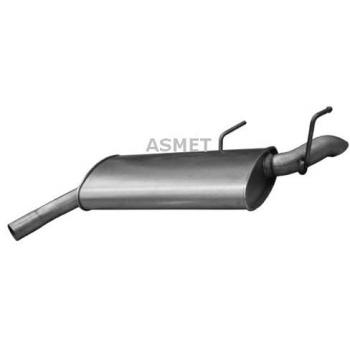 Silenciador trasero ASMET 05.176 - Silenciador trasero de alta calidad, diseñado para reducir el ruido del escape, fabricado con materiales duraderos, compatible con diversos modelos de vehículos, fácil instalación y ajuste preciso