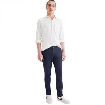 Pantalón Chino Dockers 360 Flex para Hombre, Skinny Fit, Estilo Casual, Color Caqui y Azul Marino
