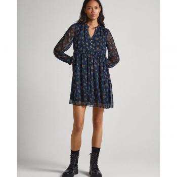 Vestido corto estilo babydoll con estampado floral de Pepe Jeans