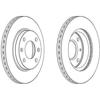 Disco de Freno Ferodo DDF154 para Citroën Visa y Peugeot 205 I Cabriolet