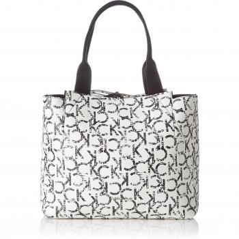 Calvin Klein IS4 Large Reversible Tote, Bolsa para Mujer, Blanco