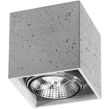 Aplique LED de Techo Valde Hormigón GU10 Downlight Gris 1 Bombilla 14cm