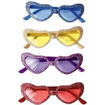 EUROCARNAVALES Gafas con Corazones en Colores Surtidos