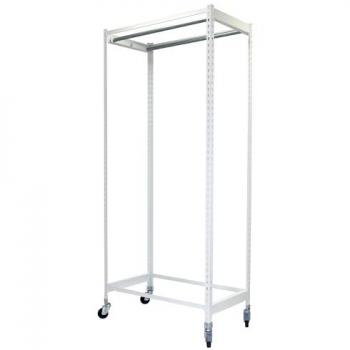 Estantería Metálica para Ropa Simonclothing Single Mob. 2/201250 Blanco con 2 baldas Simonrack