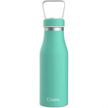 Botella Triple Capa 500ml turquesa Cloen. Acero Inoxidable. 24 horas de frio y 12 horas de calor