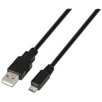 AISENS A101-0028 - Cable USB 2.0 DE 1.8 m para Móviles, Color Negro