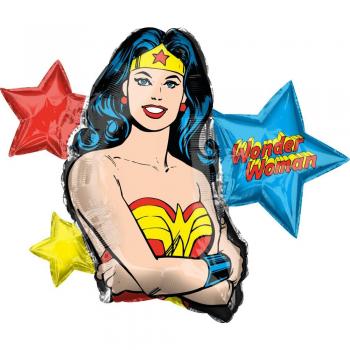 Amscan International Globo Color s/shape:wonder woman Small 3818001