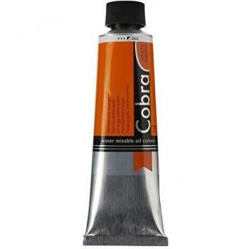 Cobra Artists' Watermixable Oils - Permanent Orange - 40ml tube